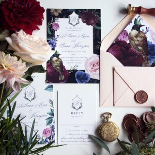 🦋 Micro Wedding Love - a little moody and a touch of vintage. Perfect for any time of the year. LUSH… a stunning suite with moody and rich botanicals paired with vintage elements. Printed on cotton paper and accented with blush envelopes, a beautiful liner and antique bronze wax seals. @urban_scribes and @toronto_wedding_invitations Want it for your special day or event? Contact us. A big thank you to @hellopoppyfloral for the beautiful floral! #wedding #weddings #invitations #bespokeinvitations #invitationdesigner #invitationsuite #weddingstationery #weddinginvitations #eventdesign #wedding #weddings #toronto #stationery #weddinginvitation #miniwedding #microweddings #wedluxe #weddinginspo #love #waxseals #waxseal #torontoweddings #torontowedding #mimico #shesaidyes #ido #waxseal #toronto_wedding_invitations_us #urban_scribes_ds